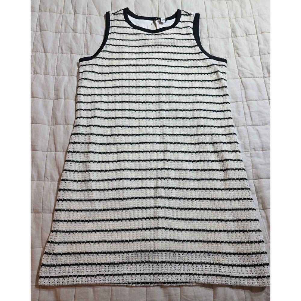 J.Crew Striped Crochet Mini Dress‎ In Ivory Size X-Large, NWT